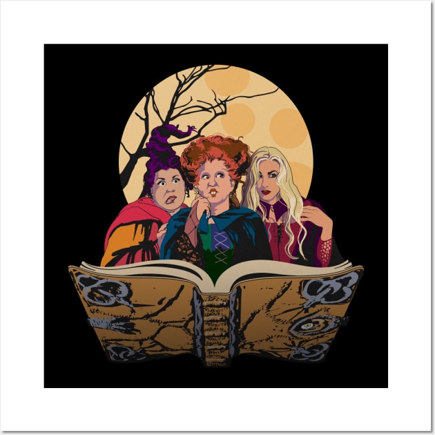 Sanderson Sisters Hocus Pocus Wall Art by DesignCat